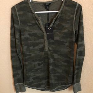 Lucky brand camo knit top
